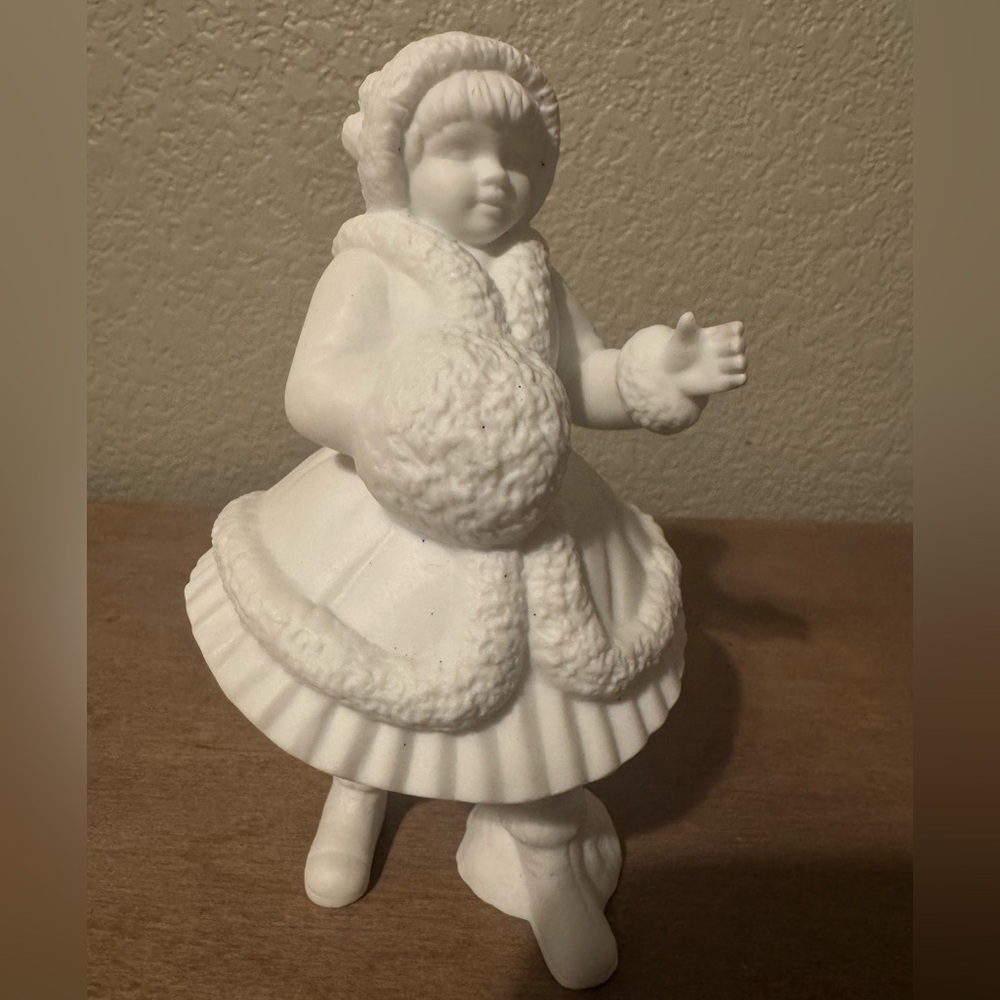 Dept 56 Winter Silhouette Shiny Skates Girl